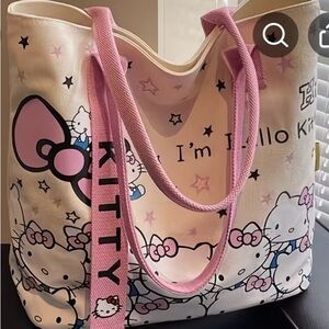 Hello Kitty Pink and Cream Tote Bag